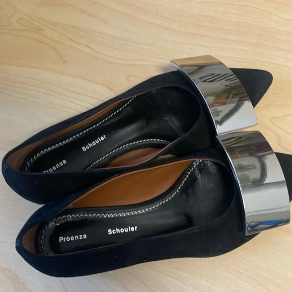 Size 36 (6) Proenza Schouler Suede Leather Flats REDUCED - Picture 1 of 16